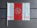 Ajax plastic vlaggetje Champions League Glasgow Rangers 96, Ophalen of Verzenden, Gebruikt, Ajax, Overige typen