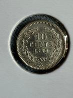 10 cent 1889 Willem III unc, Koning Willem III, Zilver, Ophalen of Verzenden, 10 cent