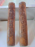 Indonesische bamboe snijwerk, Ophalen