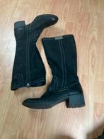 Tamaris zwarte leren laarzen zgan 41, Kleding | Dames, Ophalen of Verzenden, Zo goed als nieuw, Zwart, Hoge laarzen