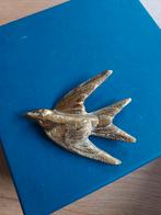 Goudkleurige Zwaluw Hanger - 8x7 cm, Ophalen of Verzenden, Zo goed als nieuw