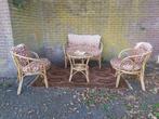 Vintage Rotan set., Ophalen of Verzenden, Zo goed als nieuw, Bruin, Eén