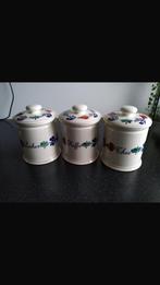 Boerenbont Koffie, Thee, Suiker Potten Set, Ophalen of Verzenden, Gebruikt