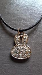 Nijntje ketting met strass steentjes, Overige materialen, Nieuw, Ophalen of Verzenden, Zilver