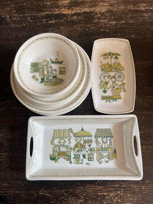 Turi Design market figgjo Servies - Vintage Noors Design, Antiek en Kunst, Antiek | Servies los, Ophalen of Verzenden