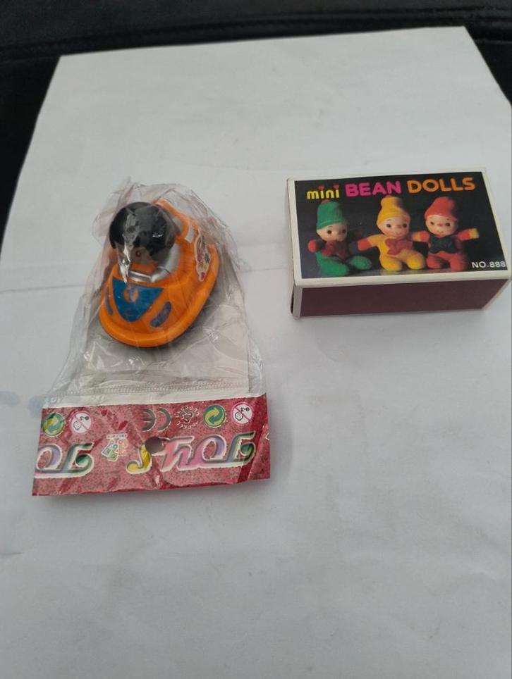 👉 1x mini Bean Dolls en botsauto,tje, Verzamelen, Poppetjes en Figuurtjes, Zo goed als nieuw, Ophalen of Verzenden