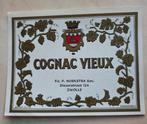 019) ETIKET ZWOLLE Fa.P. HOEKSTRA SZN COGNAC VIEUX, Ophalen of Verzenden, Zo goed als nieuw, Overige typen