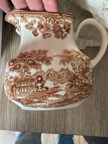 Antieke Kan Alfred Meakin met Bruin Landschap - Vintage beschikbaar voor biedingen