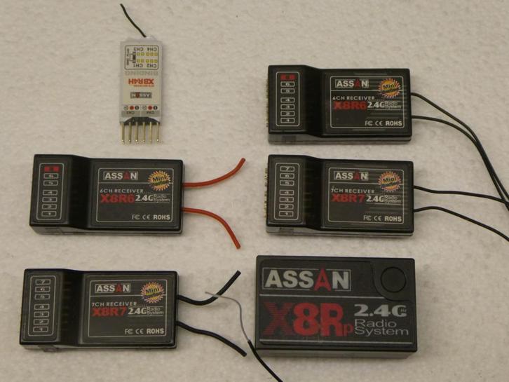 ASSAN 2.4G ontvangers, Hobby en Vrije tijd, Modelbouw | Radiografisch | Overige, Zo goed als nieuw, Ophalen of Verzenden