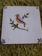 Vintage Tegel met Vogel, Ophalen of Verzenden
