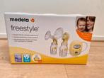 Medela Freestyle dubbele borstkolf met toebehoren, Ophalen of Verzenden, Gebruikt, Borstkolf