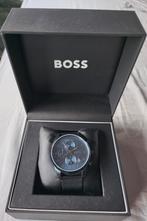 Hugo boss horloge heren 44mm blauw, Sieraden, Tassen en Uiterlijk, Ophalen of Verzenden, Zo goed als nieuw, Staal, Overige merken