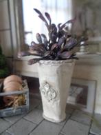 Brocante pot met plant....Poppenhuis 1:12... (Fotonr F20)*, Ophalen of Verzenden, Nieuw, Poppenhuis