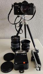 Analoog camera Petri TTL met 3 lenzen en flits, Audio, Tv en Foto, Fotocamera's Analoog, Ophalen, Gebruikt, Spiegelreflex, Overige Merken