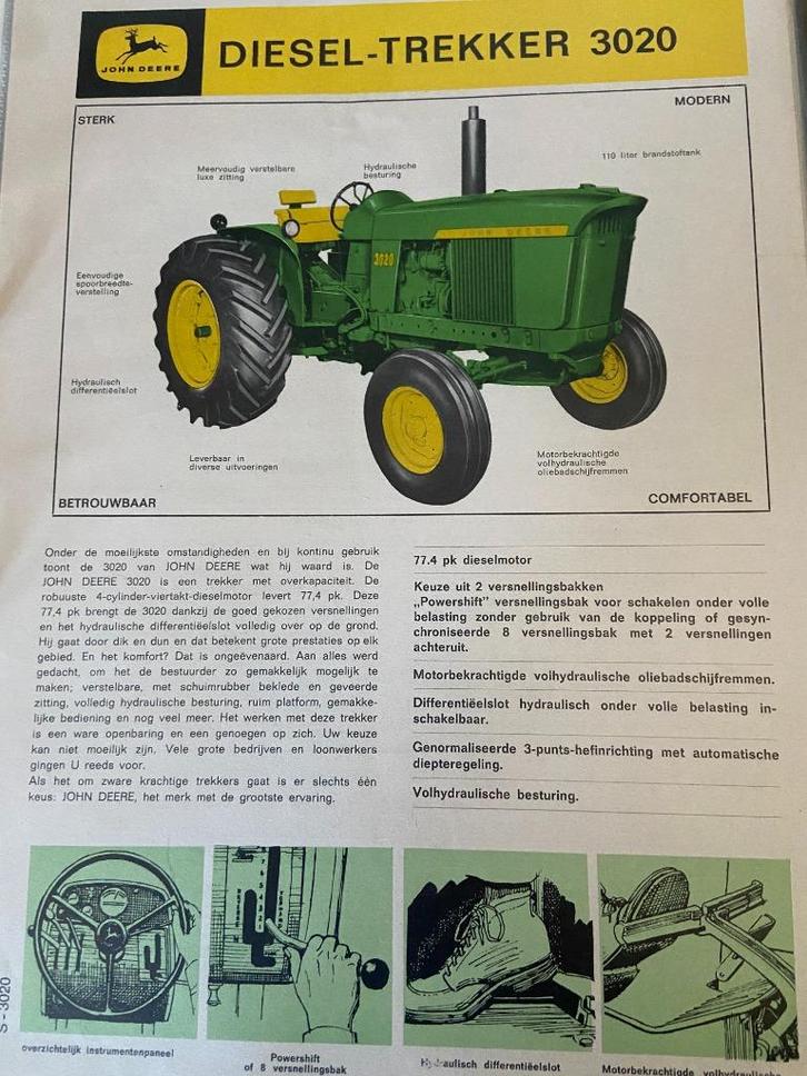 Tractorfolders, Boeken, Catalogussen en Folders, Zo goed als nieuw, Folder, Ophalen of Verzenden