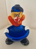 Murano glas clown asbak, Ophalen of Verzenden