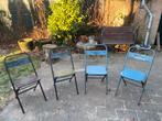 Klapstoelen industrieel, Ophalen, Gebruikt, Metaal