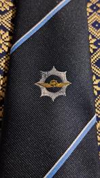 Rijks Luchtvaart Dienst stropdas wit embleem, Ophalen of Verzenden, Nieuw, Blauw