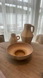 Decoratie set karaf schaal, Huis en Inrichting, Ophalen, Zo goed als nieuw, Rond, Glas