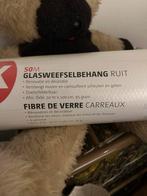 Glasweefselbehang 50m + 20m extra, Huis en Inrichting, Stoffering | Behang, Ophalen of Verzenden, 50 tot 75 m², Wit