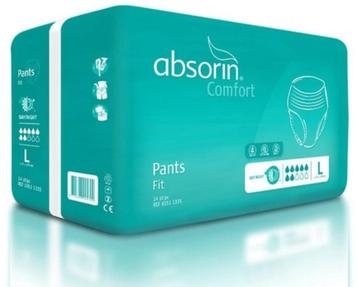Absorin Comfort maat L🍀4 pakken🌿🌿14 stuks per pak beschikbaar voor biedingen