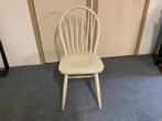 Houten stoelen, Huis en Inrichting, Stoelen, Ophalen, Gebruikt, Wit, Vijf, Zes of meer stoelen