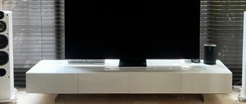 Televisiemeubel / lowboard 2.40m wit WEGGEEFPRIJS