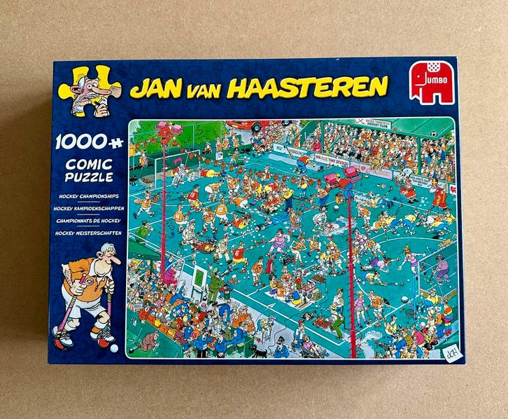 Jan van Haasteren /Hockey Kampioenschappen/1000 st./ALS NW, Hobby en Vrije tijd, Denksport en Puzzels, Zo goed als nieuw, Legpuzzel