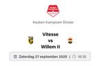 2 jeugd Kaartjes Vitesse - willem II, Tickets en Kaartjes, Twee personen