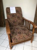 eiken fauteuil, Huis en Inrichting, Fauteuils, Hout, Gebruikt, 75 tot 100 cm, Ophalen of Verzenden
