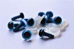 Veiligheidsoogjes, zwart met blauw, diverse maten, Breien of Haken, De Bondt, Overige typen, Ophalen of Verzenden