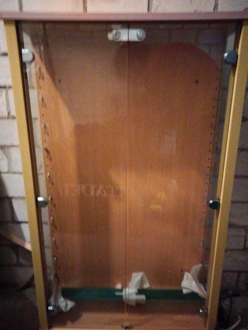 Vitrinekast glas Ikea, Huis en Inrichting, Kasten | Vitrinekasten, Gebruikt, 25 tot 50 cm, Ophalen