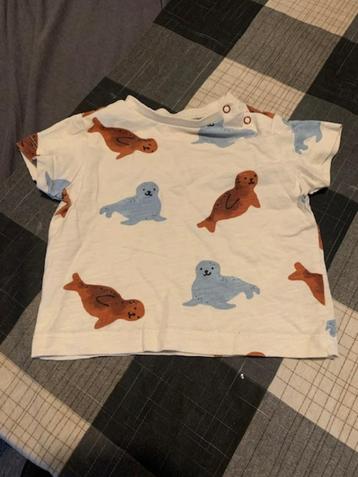 Meerkleurige shirtje van de Hema. Maat 62 beschikbaar voor biedingen