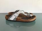 GRATIS VERZENDEN | BIRKENSTOCK Gizeh zilveren slippers 37, Slippers, Overige kleuren, Verzenden, Zo goed als nieuw