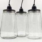 AANBIEDING Kesbekelamp | Glazen lamp | Pickle jar lamp, Nieuw, Ophalen of Verzenden, Glas, Industrieel vintage retro stoer