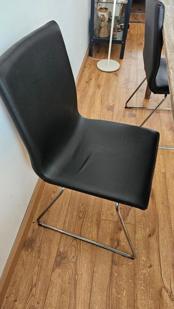 IKEA LILLÅNÄS 6 stuks eetkamerstoelen, Huis en Inrichting, Stoelen, Gebruikt, Vijf, Zes of meer stoelen, Zwart, Ophalen