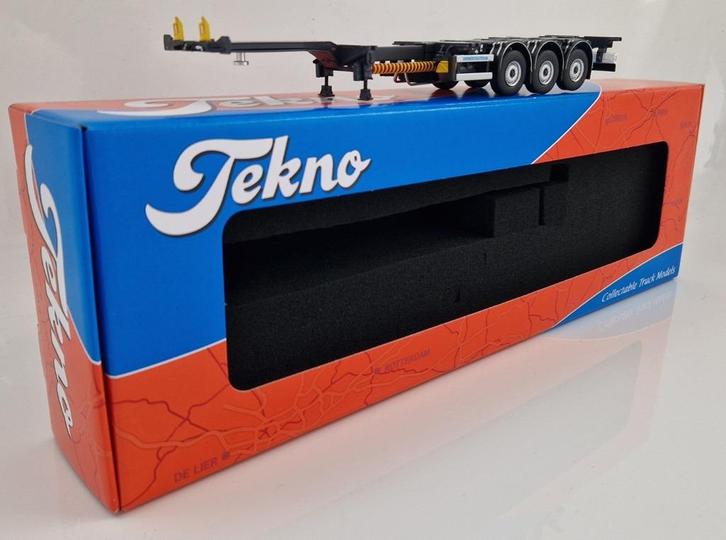 Tekno D-Tec Flexitrailer Grey - Nieuw - 1:50, Hobby en Vrije tijd, Modelauto's | 1:50, Nieuw, Bus of Vrachtwagen, Tekno, Ophalen of Verzenden