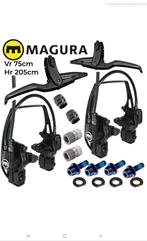 Originele Magura hydraulische velgremset cpl + snelspanners, Fietsen en Brommers, Fietsonderdelen, Algemeen, Magura, Overige typen