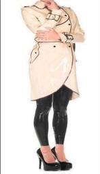 Latex trenchcoat met details, tm 3XL, Verzenden, Nieuw, Beige