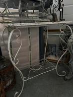 Tafel met ijzeren onderstel, Antiek en Kunst, Curiosa en Brocante, Ophalen