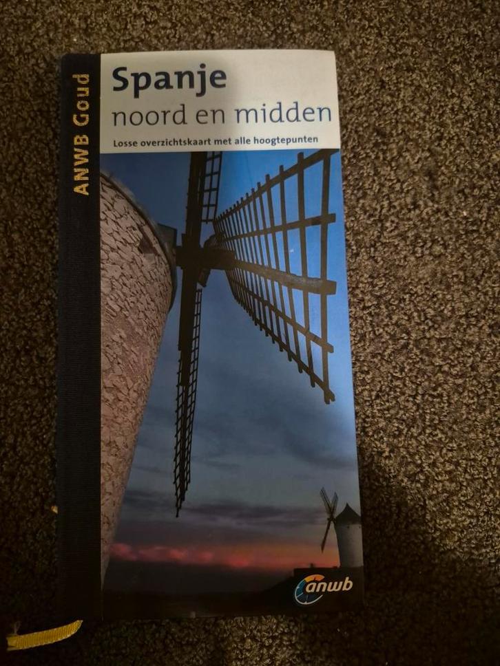 ANWB Goud Spanje Noord en Midden + losse kaart, Boeken, Reisgidsen, Zo goed als nieuw, Reisgids of -boek, Europa, ANWB, Ophalen of Verzenden