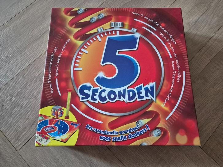 5 Seconden - Familiespel, Hobby en Vrije tijd, Gezelschapsspellen | Bordspellen, Gebruikt, Ophalen of Verzenden