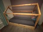 Bed huisje met bedlade (incl. 1 matras), Kinderen en Baby's, Kinderkamer | Bedden, Ophalen, 85 tot 100 cm, Gebruikt, Lattenbodem
