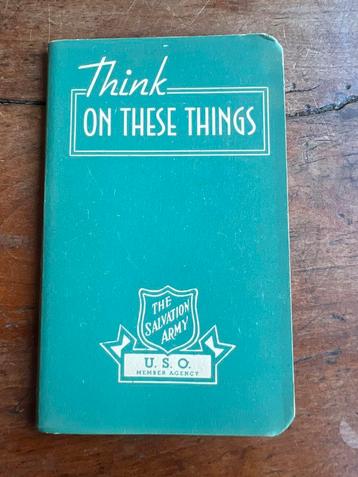 WO2 Amerikaans think of these things bijbel praying book '43 beschikbaar voor biedingen