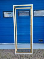 Vintage open vitrine/ roomdivider kast met 5 glasplaten, Ophalen, Zo goed als nieuw