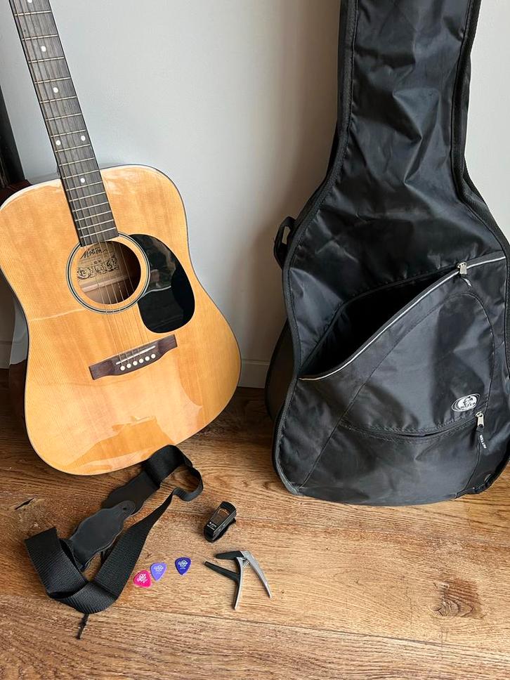 Motion Akoestische Gitaar, Muziek en Instrumenten, Snaarinstrumenten | Gitaren | Akoestisch, Zo goed als nieuw, Western- of Steelstringgitaar