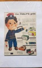 Orig. Advertentie philips 1960 oude radio en grammofoon, Antiek en Kunst, Kunst | Etsen en Gravures, Ophalen