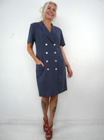 *Abfab Vintage Blauwe Robe Manteau 42/44*, Kleding | Dames, Blauw, Maat 42/44 (L), Ophalen of Verzenden, Zo goed als nieuw