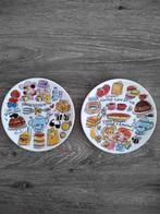 Blond ontbijt bordjes bijenkorf, Huis en Inrichting, Blond Amsterdam, Ophalen of Verzenden, Zo goed als nieuw, Bord(en)