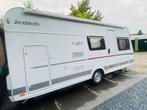 Dethleffs C’Go 495 QSK – stapelbed - 5 personen, Caravans en Kamperen, Caravans, 75 kg, Schokbreker, Treinzit, Particulier